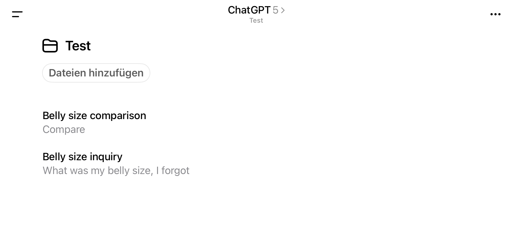 Only Two Chats in Project