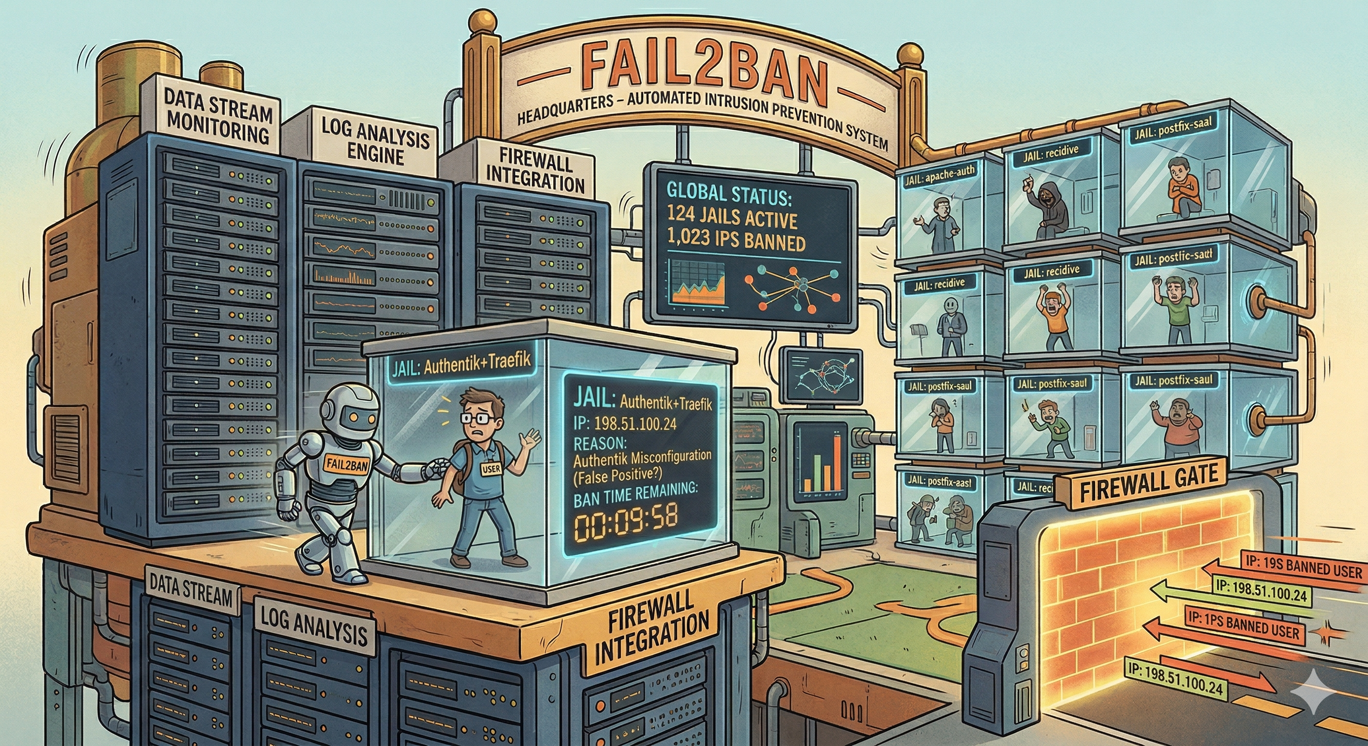 How Fail2ban Locked Me Out of My Own Server (Traefik + Authentik)